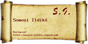 Somosi Ildikó névjegykártya