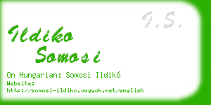 ildiko somosi business card